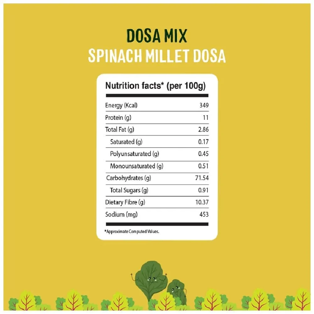 Timios Organic Spinach Millet Dosa Mix - Image 11