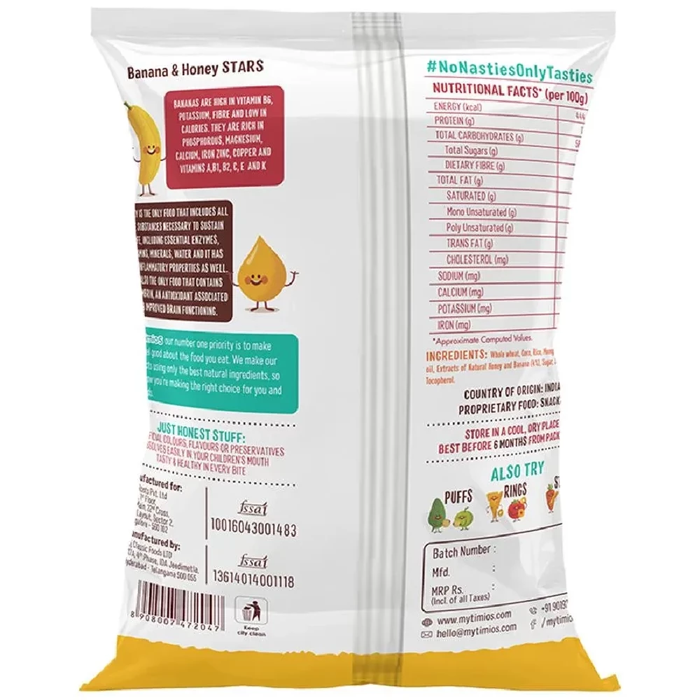 Timios Stars - Banana & Honey - Image 2