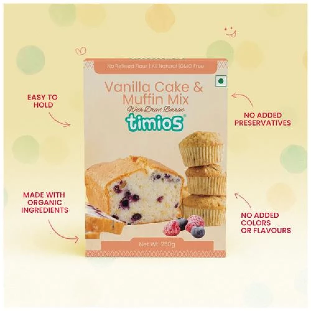 Timios Vanilla Cake & Muffin Mix - Made With Multigrain - Image 7