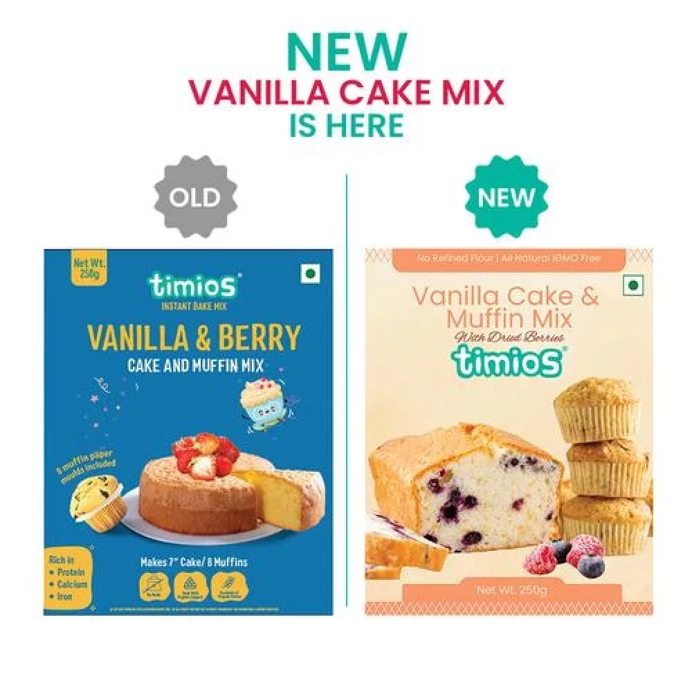 Timios Vanilla Cake & Muffin Mix - Made With Multigrain - Image 8