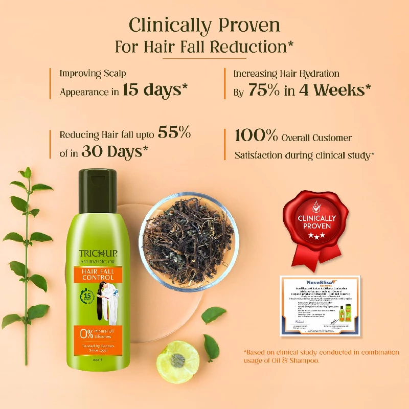 Trichup Ayurvedic Hair Fall Control for Hair Growth Oil For Men & Women - Image 2