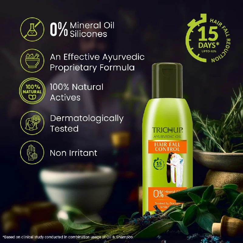 Trichup Ayurvedic Hair Fall Control for Hair Growth Oil For Men & Women - Image 4