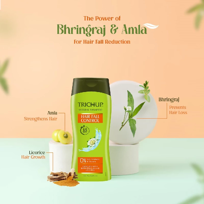 Trichup Hair Fall Control Herbal Shampoo - Image 2