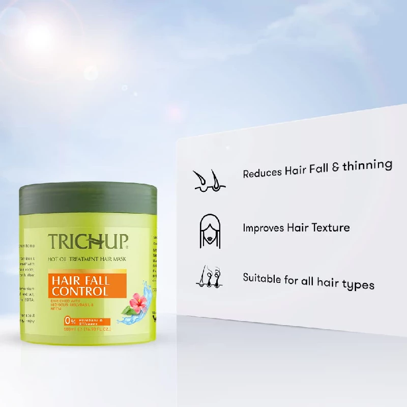 Trichup Hair Fall Control Hot Oil Treatment Hibiscus Hair Mask - Image 2