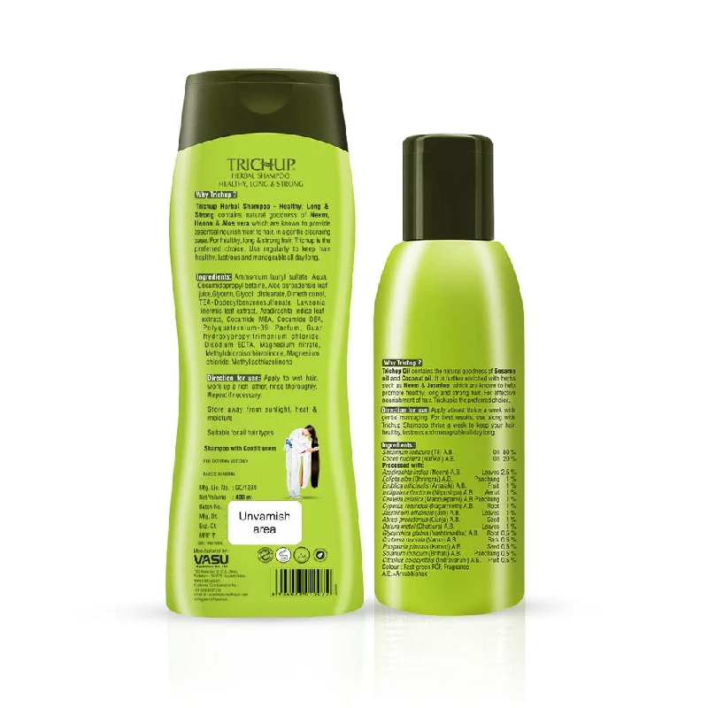 Trichup Hair Fall Control Kit-Hair Fall Control Oil (Pack of 2) & Hair Fall Control Shampoo - Image 3