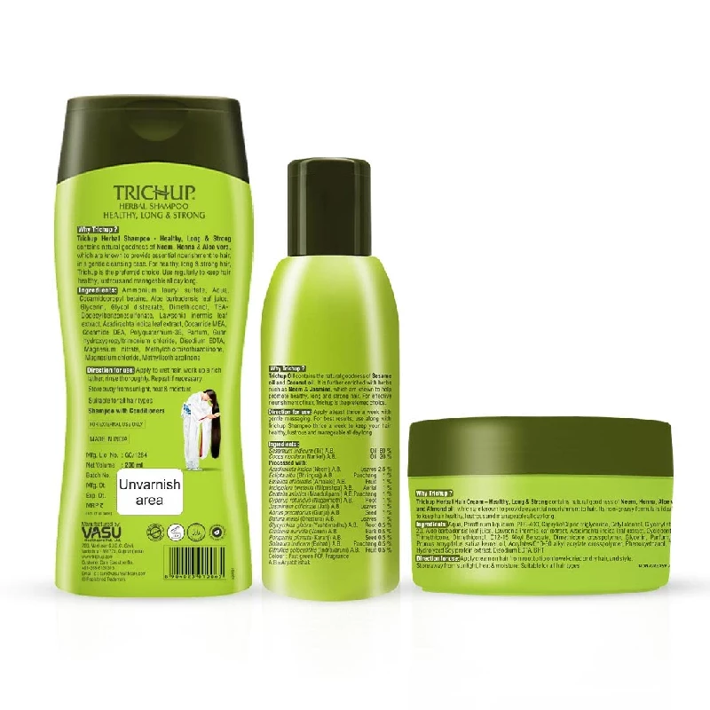 Trichup Hair Fall Control Kit, Shampoo & Hair Cream - Image 4
