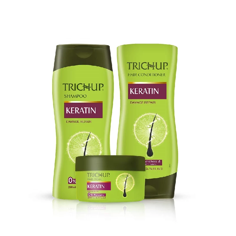 Trichup Keratin Kit-Shampoo, Conditioner & Hair Cream Trichup Keratin Kit-Shampoo, Conditioner & Hair Cream-Pack Size-Combo of 3