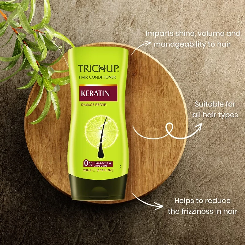 Trichup Keratin Kit-Shampoo, Conditioner & Hair Cream - Image 4