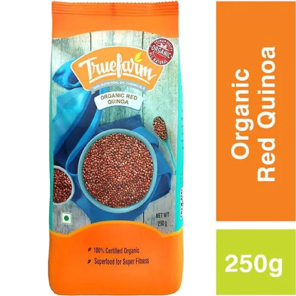 Truefarm Organic Red Quinoa Truefarm Organic Red Quinoa-Pack Size-250 g