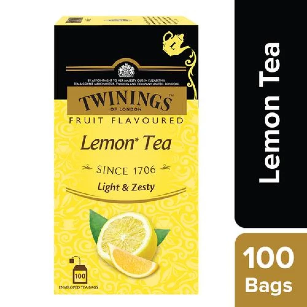 Twinings Flavoured Tea - Lemon Twinings Flavoured Tea - Lemon--200 g (100 Bags x 2 g each)