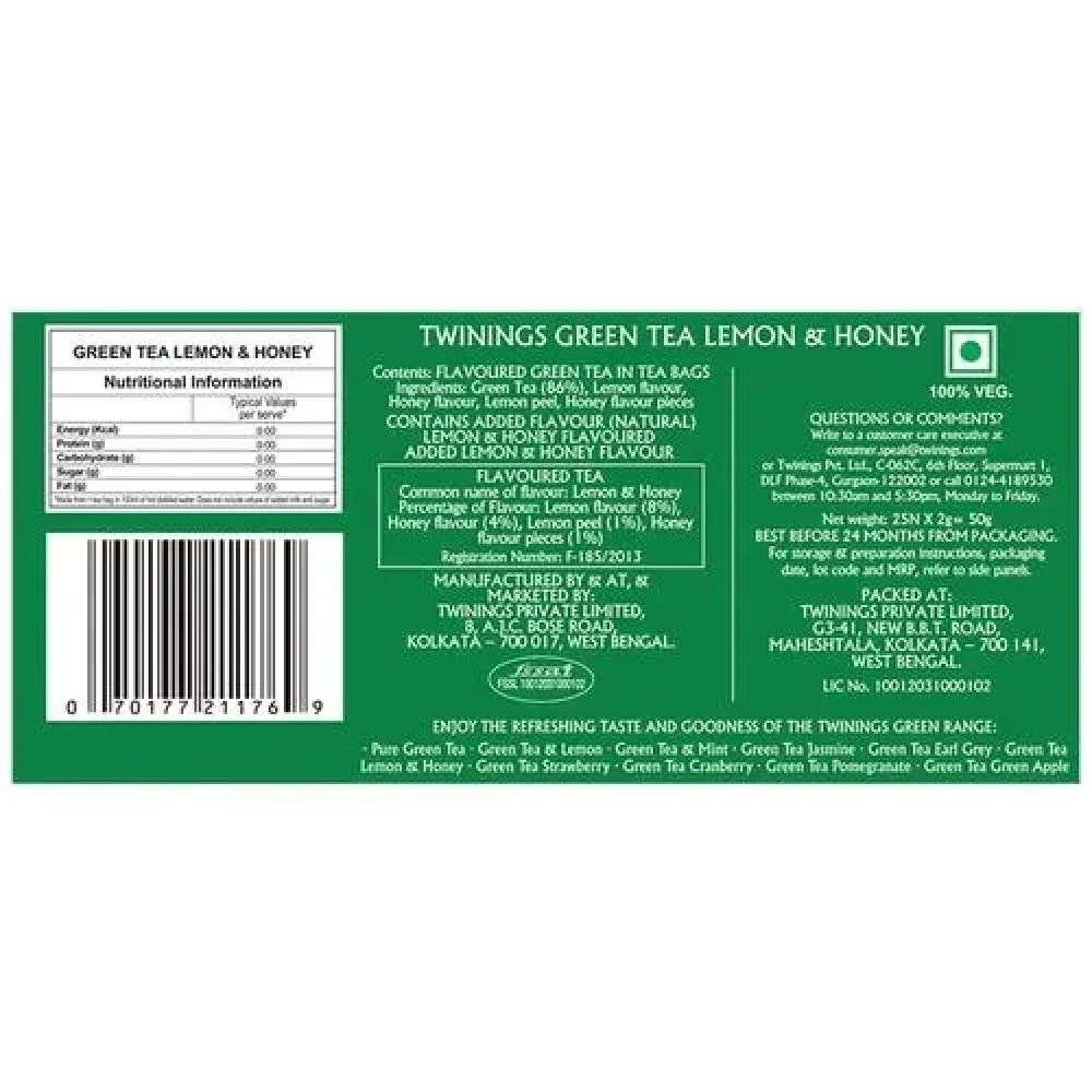 Twinings Green Tea - Lemon & Honey - Image 3