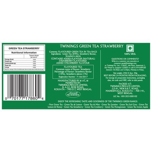 Twinings Green Tea - Strawberry - Image 2