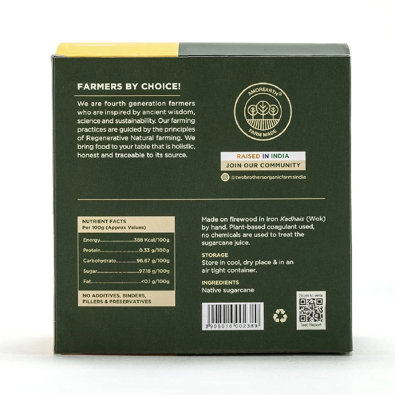 Two Brothers Organic Farms Sugarcane Jaggery Block - Image 3