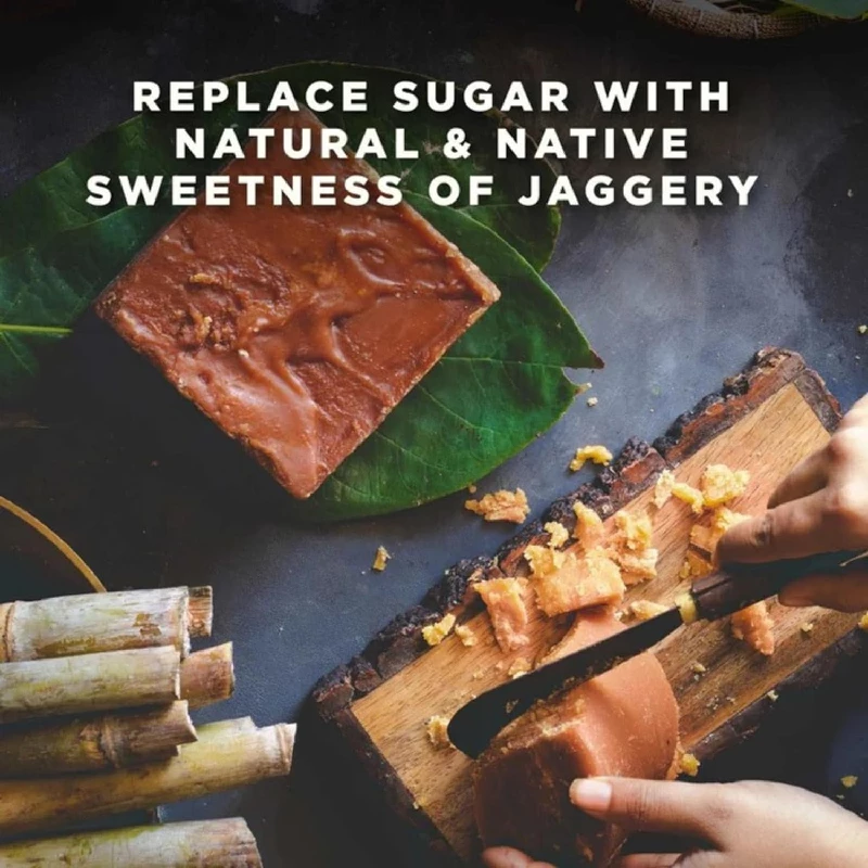 Two Brothers Organic Farms Sugarcane Jaggery Block - Image 4