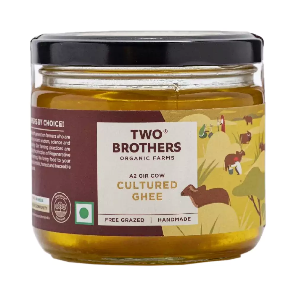 Two Brothers Organic Farms A2 Gir Cow Cultured Ghee