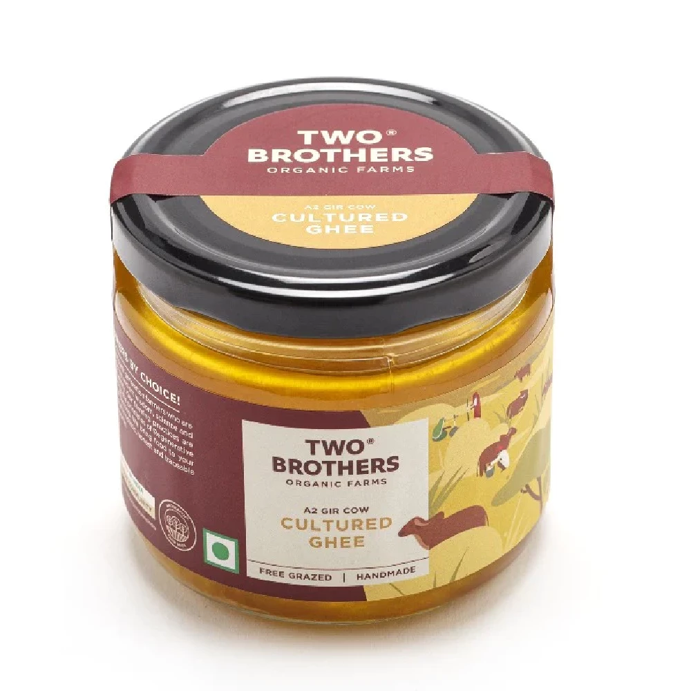 Two Brothers Organic Farms A2 Gir Cow Cultured Ghee - Image 2