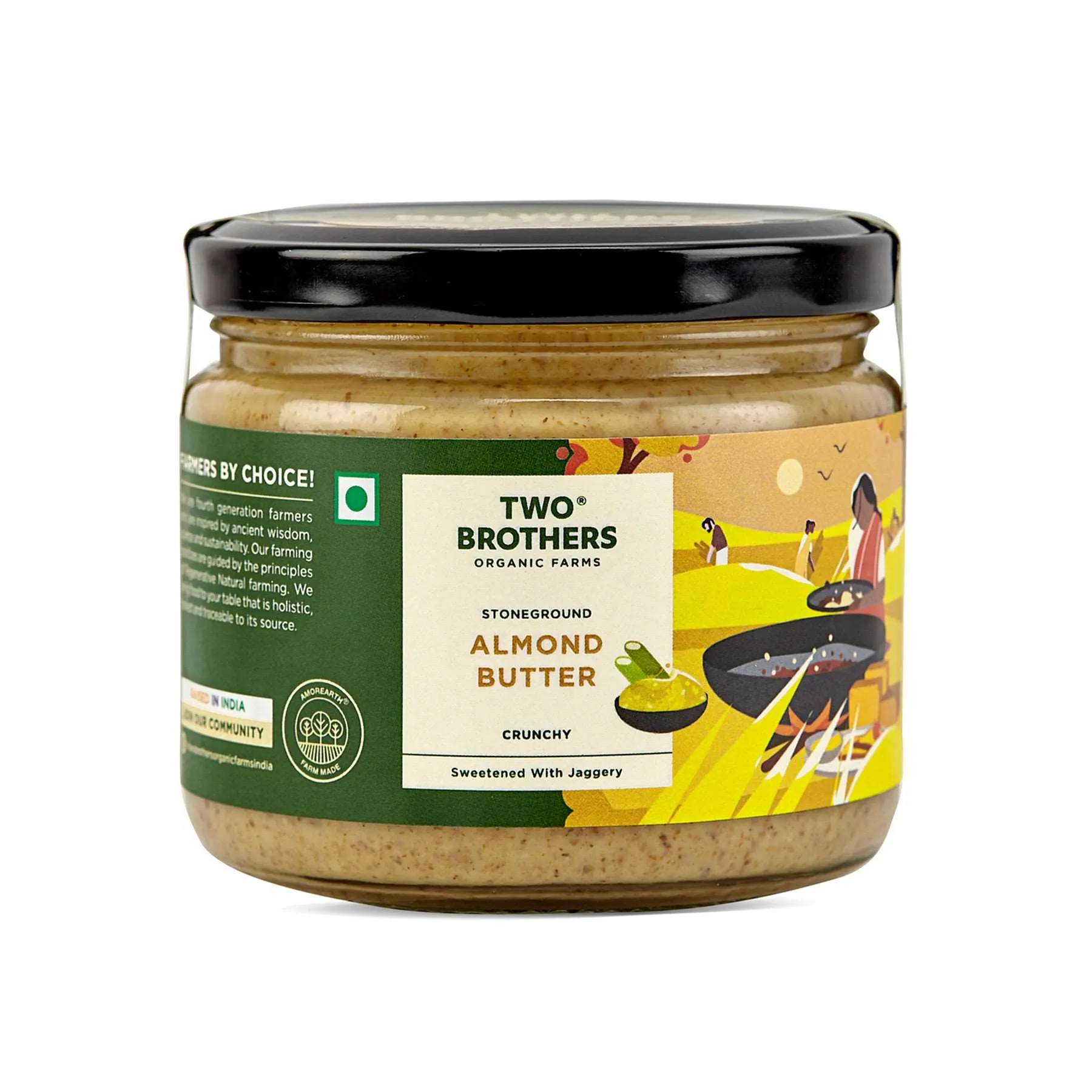 Two Brothers Almond Butter with Jaggery, Crunchy - Image 3