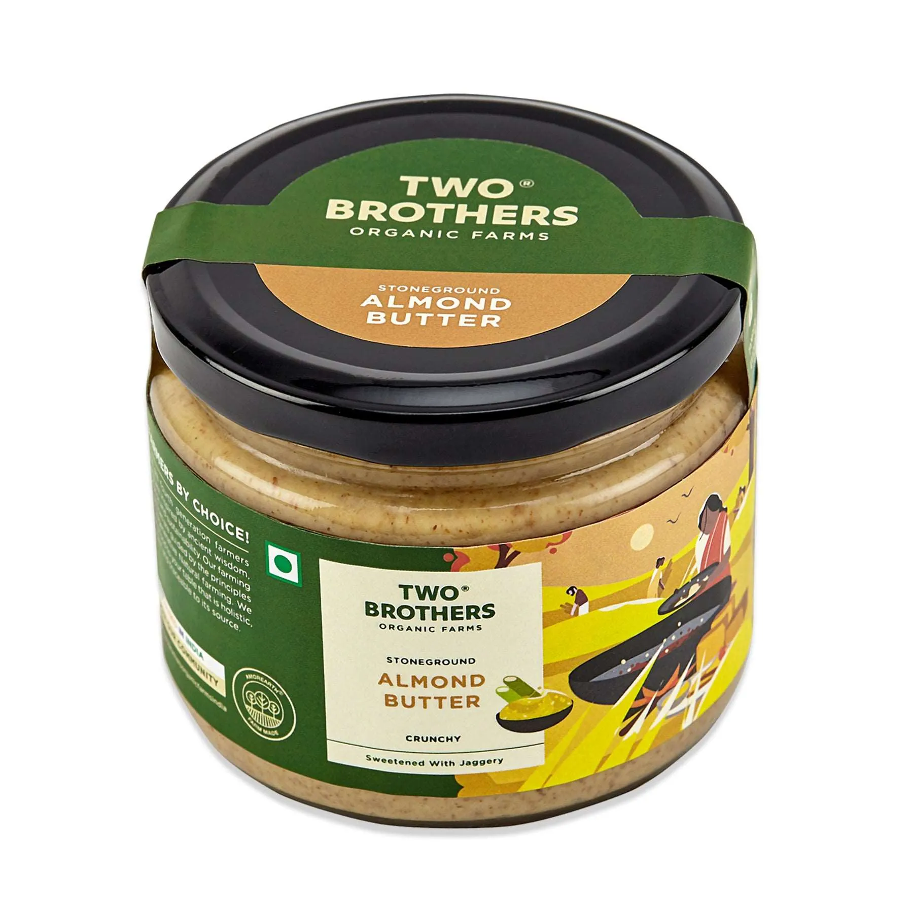 Two Brothers Almond Butter with Jaggery, Crunchy - Image 4