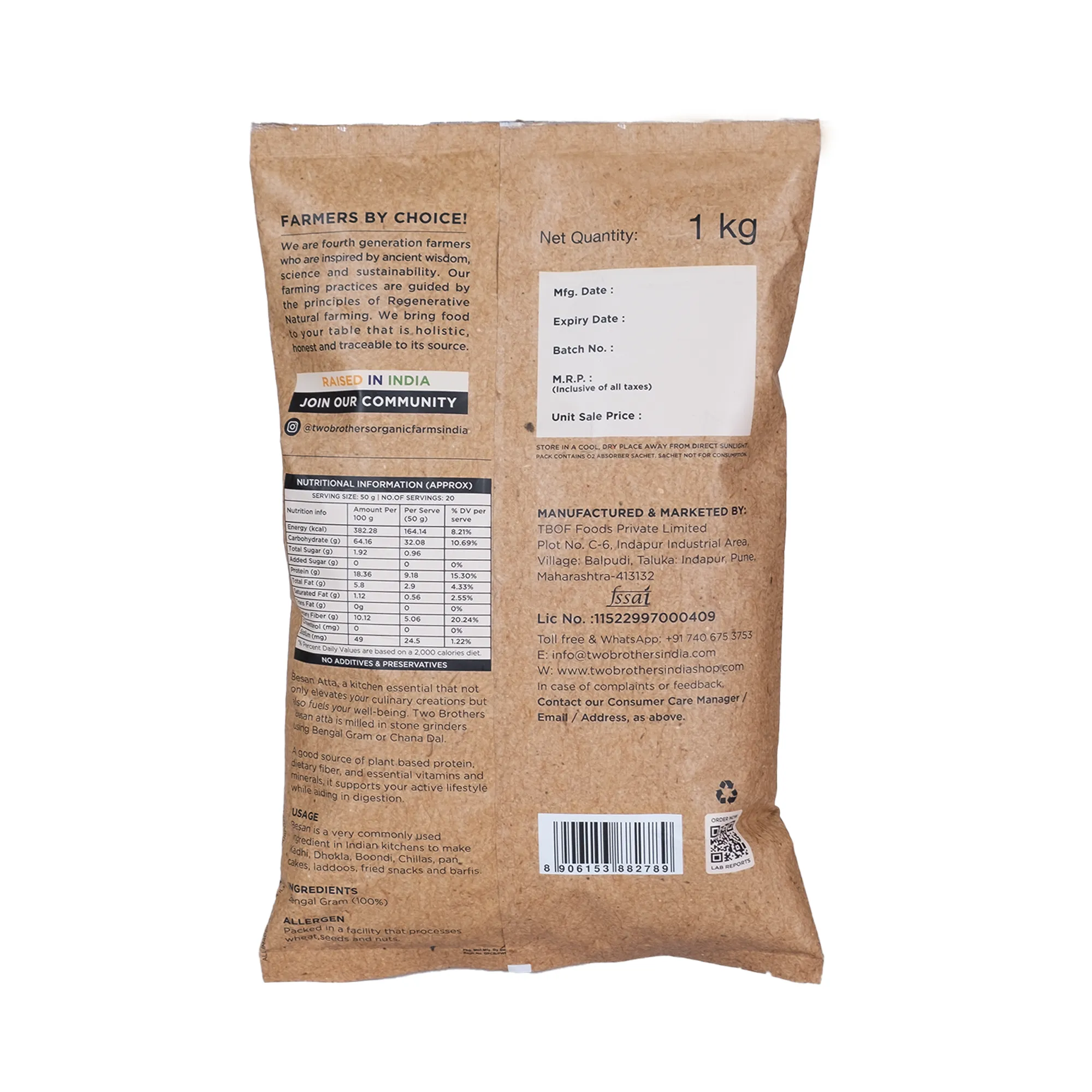 Two Brothers Besan Flour | Gram Flour | Stoneground - Image 4