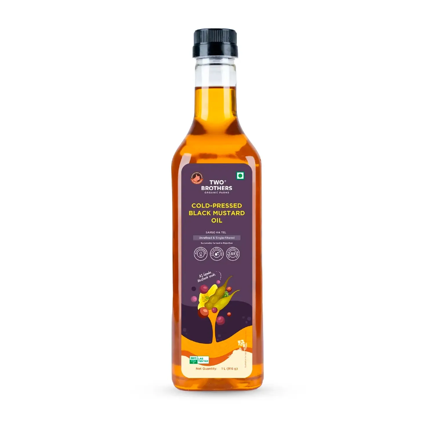 Two Brothers Black Mustard Oil I Cold-Pressed