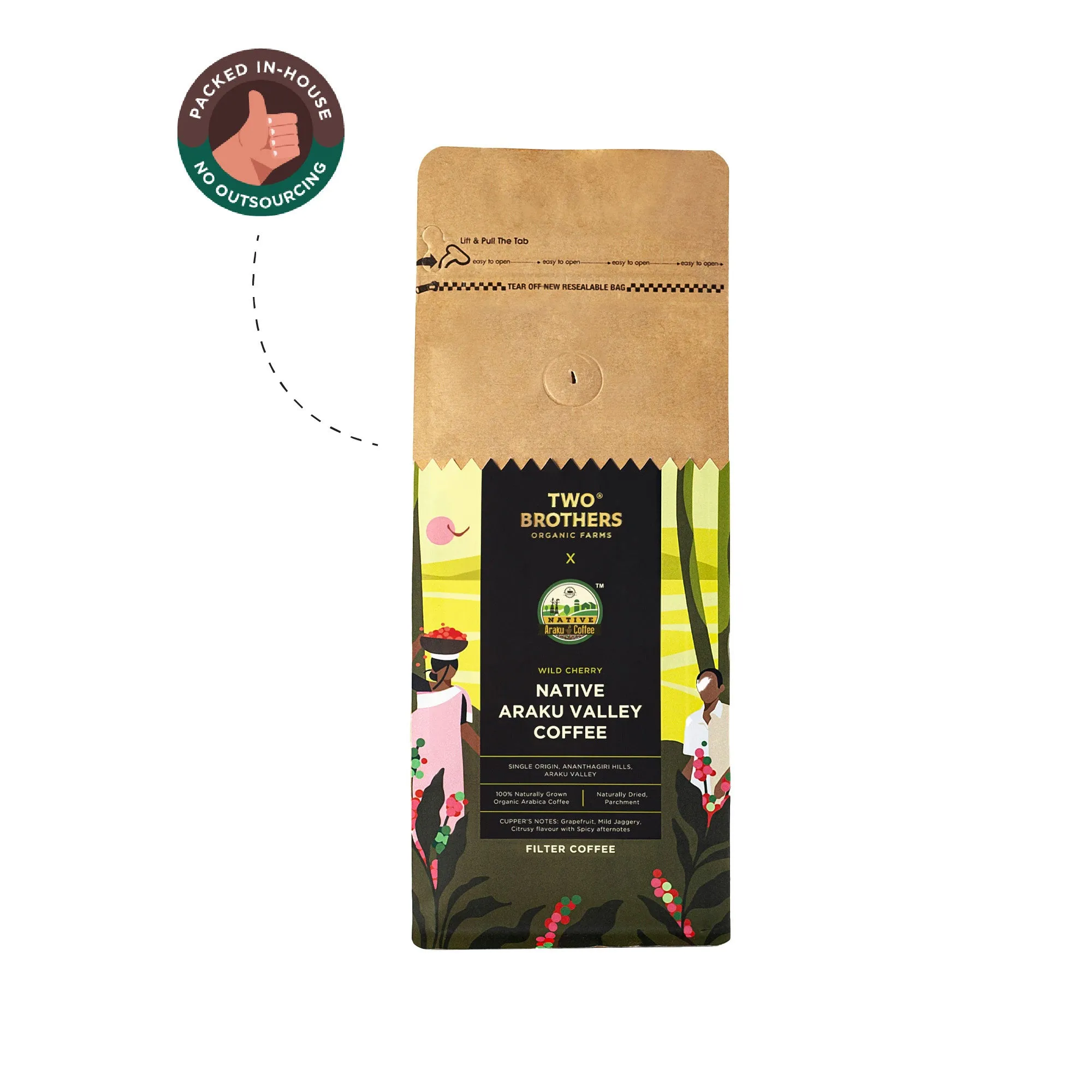 Two Brothers Filter Coffee - Native Araku Valley Coffee - Image 2