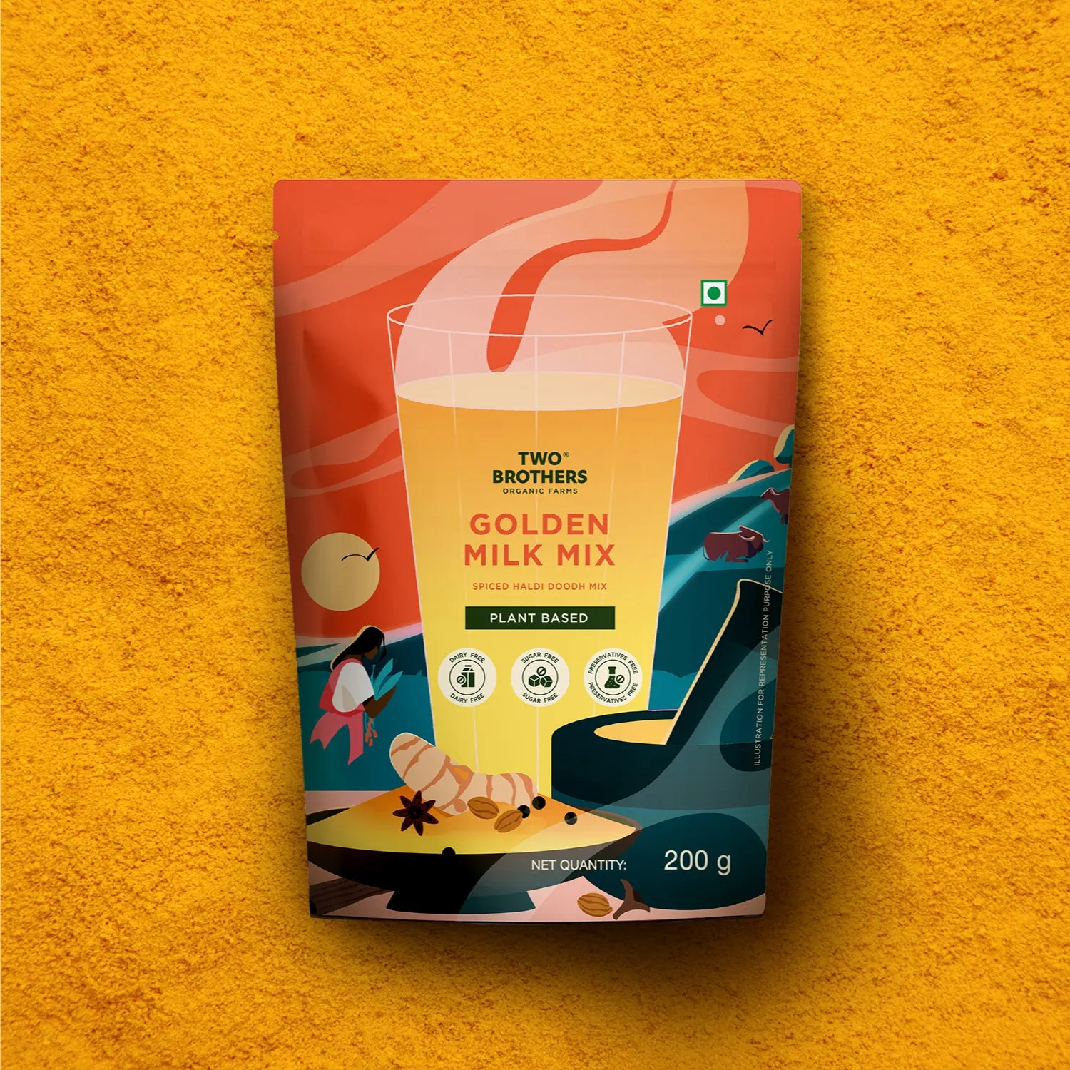 Two Brothers Golden Milk Mix Two Brothers Golden Milk Mix-Pack Size-200 g
