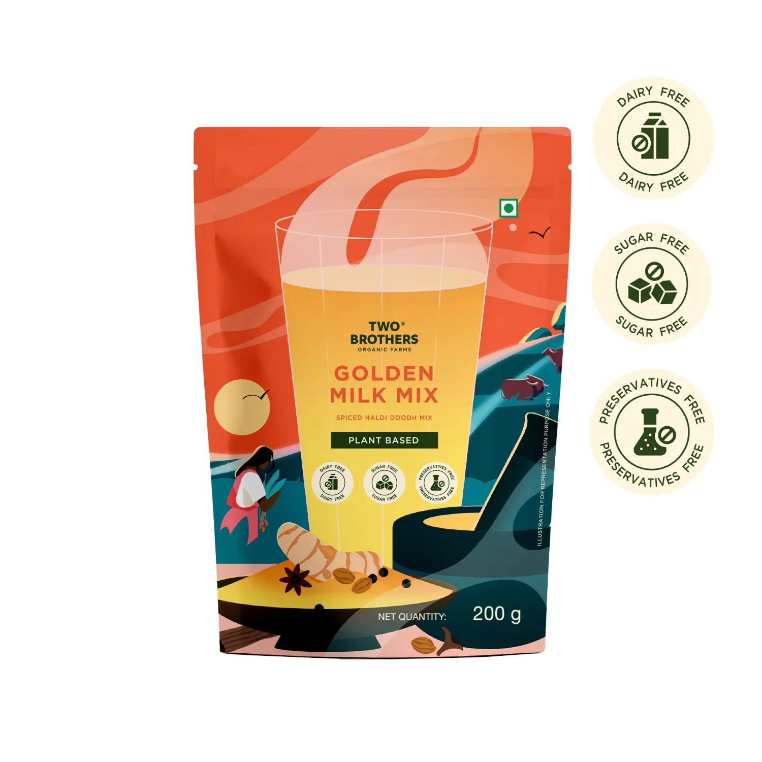 Two Brothers Golden Milk Mix - Image 2