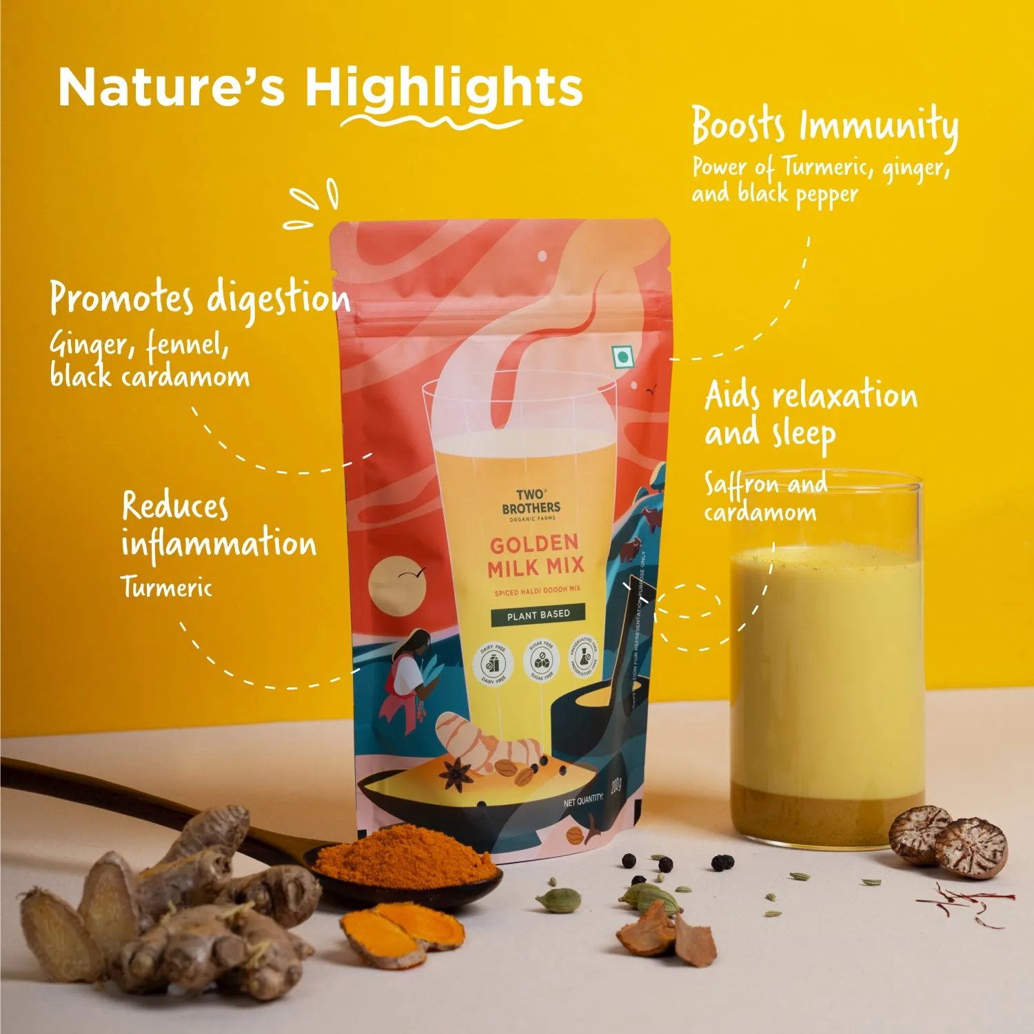 Two Brothers Golden Milk Mix - Image 3