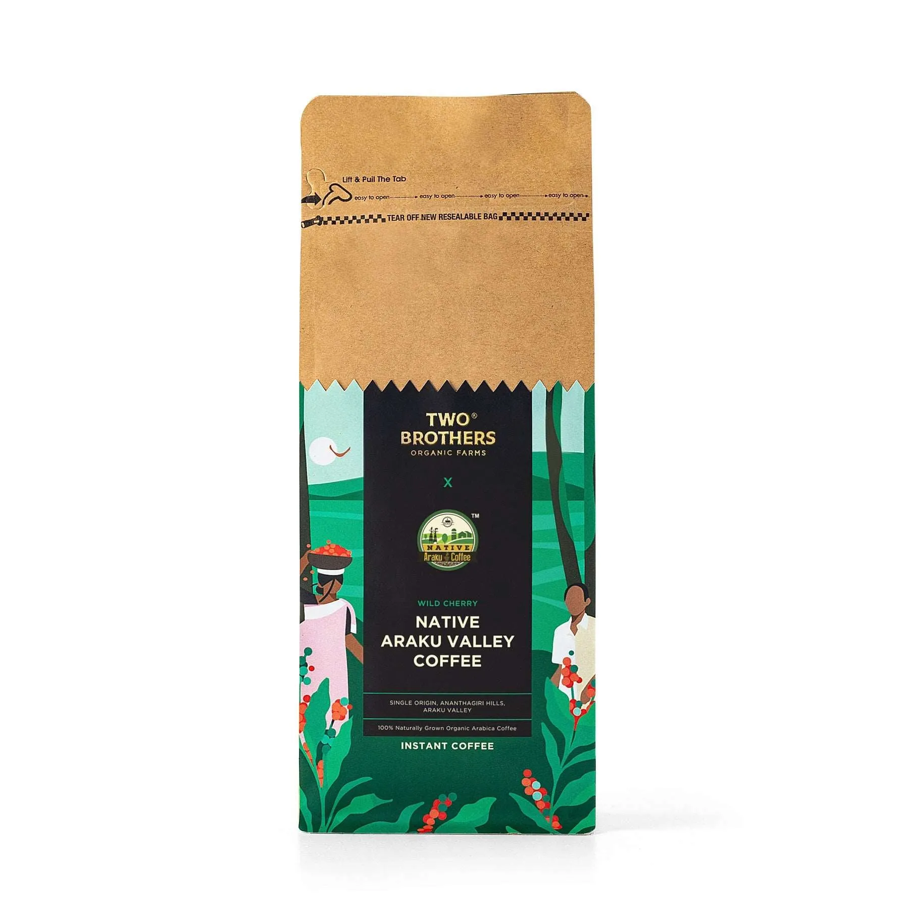 Two Brothers Instant Coffee - Native Araku Valley Coffee Two Brothers Instant Coffee - Native Araku Valley Coffee-Pack Size-250 g