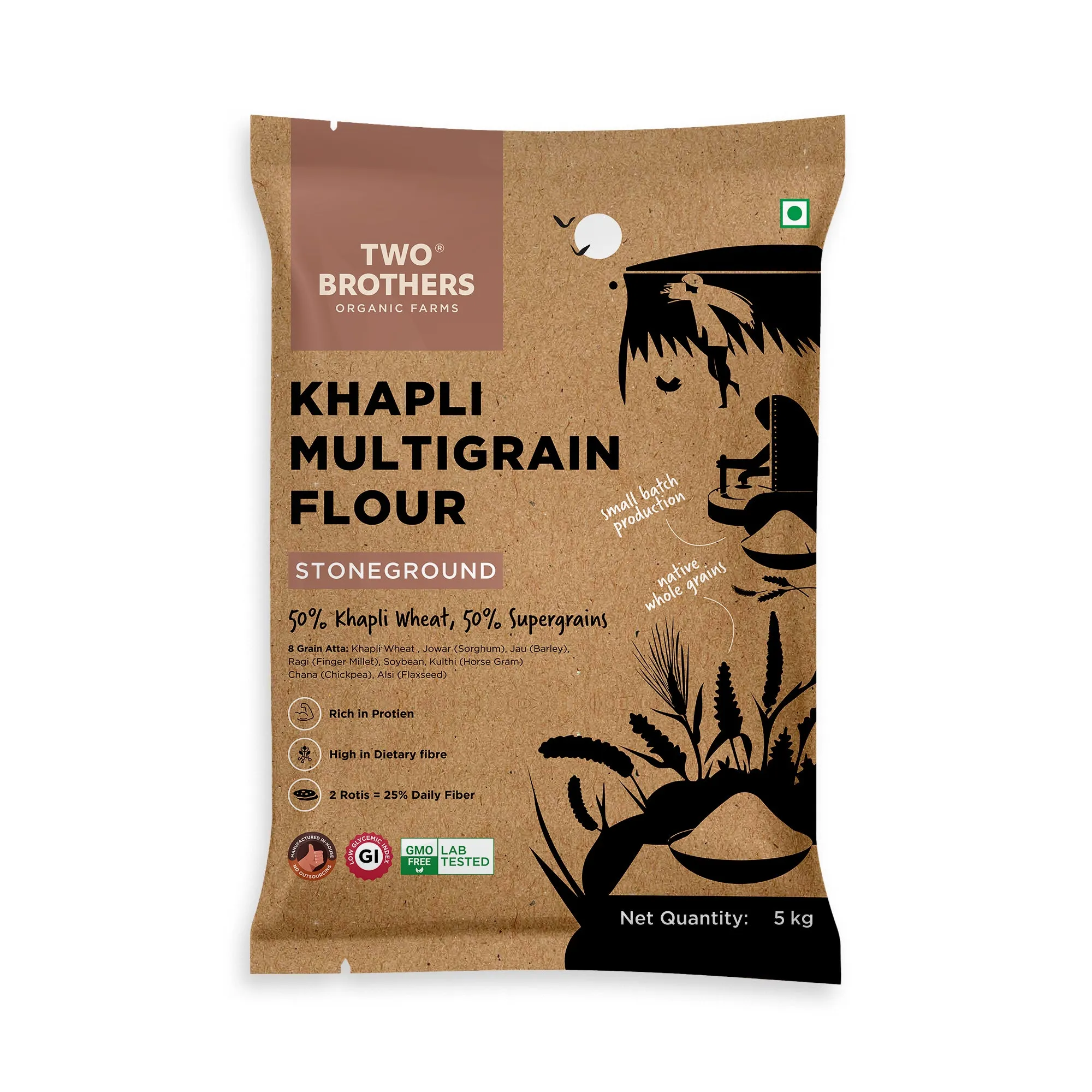Two Brothers Khapli Multigrain Atta