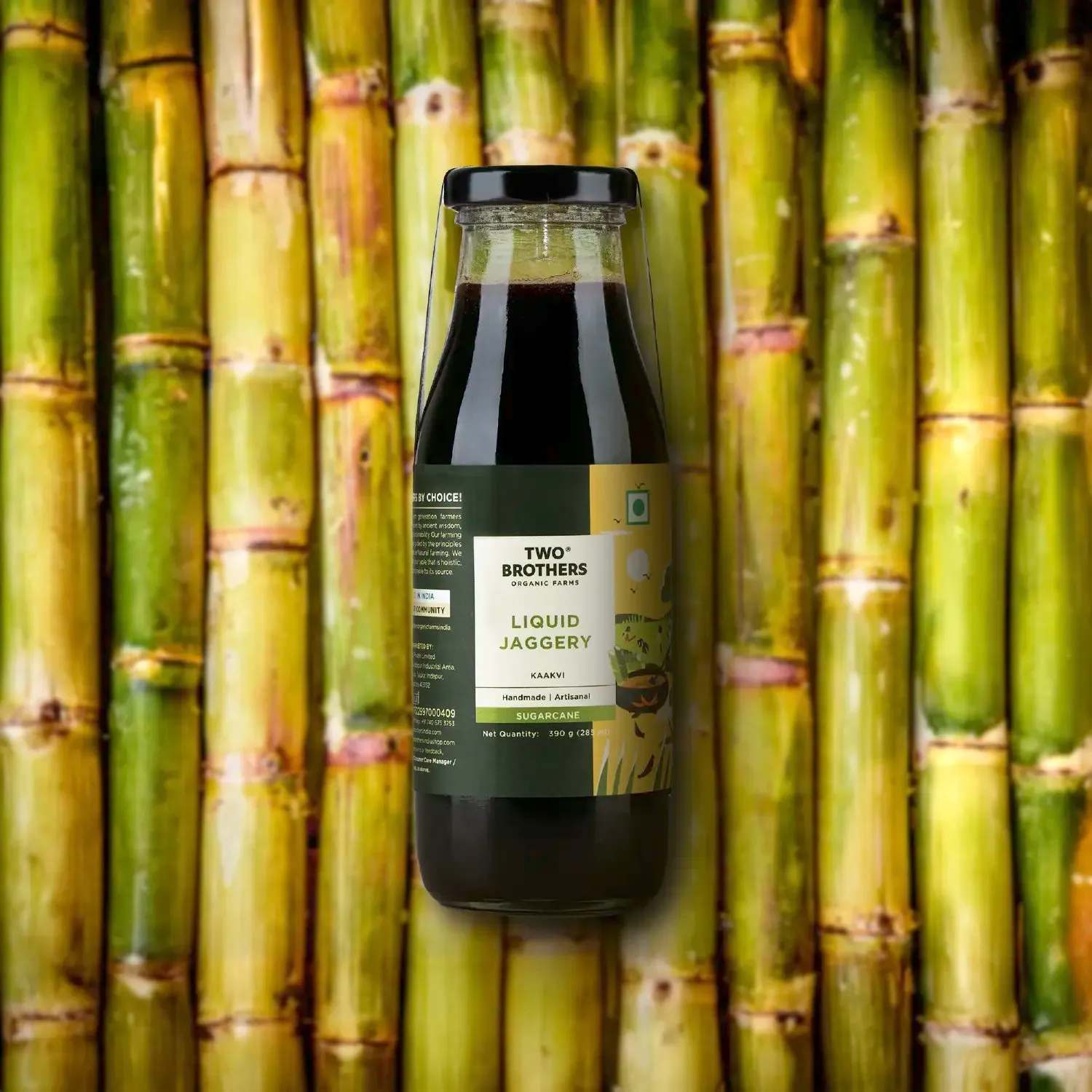 Two Brothers Liquid Sugarcane Jaggery ( Kaakvi) Two Brothers Liquid Sugarcane Jaggery ( Kaakvi)-Pack Size-390g