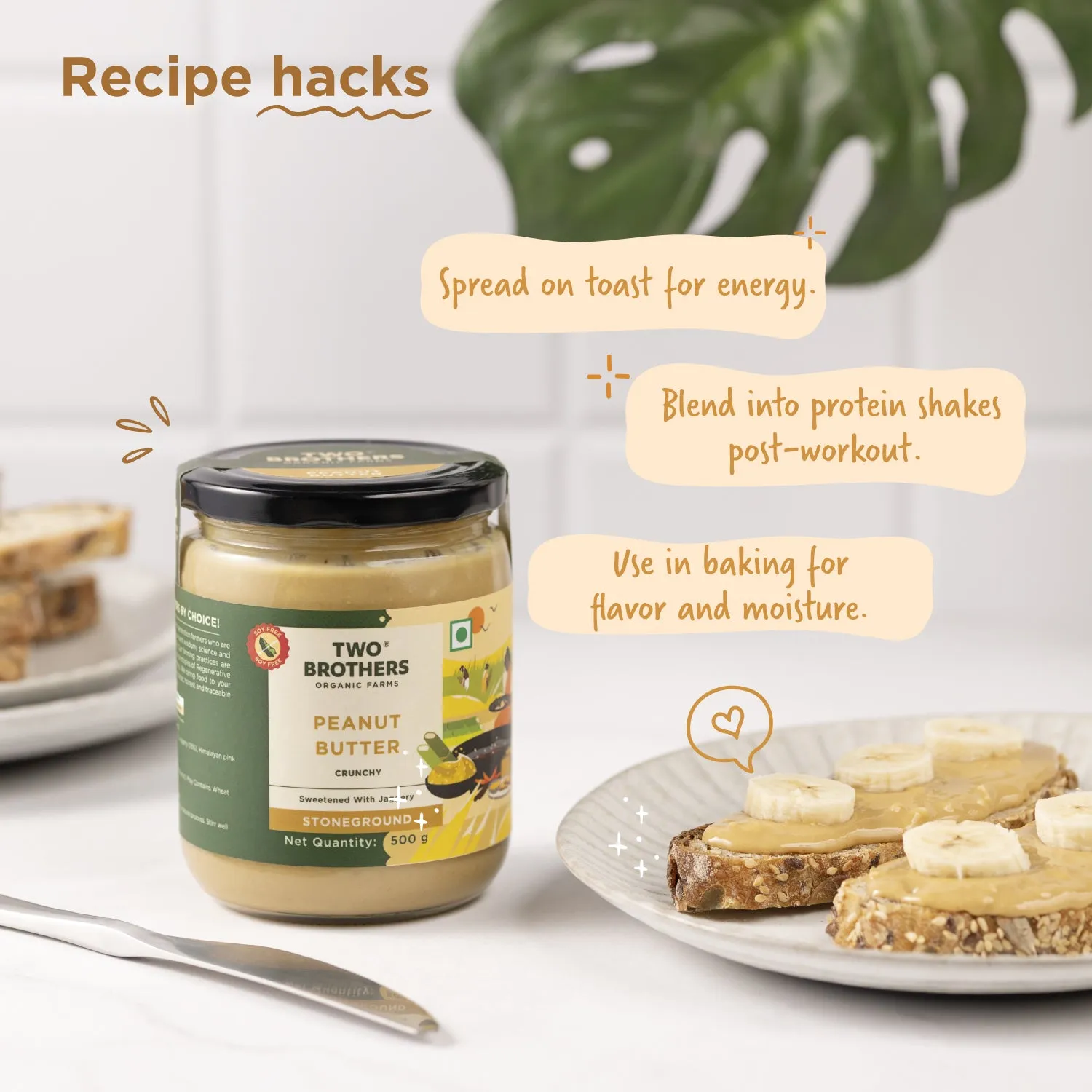 Two Brothers Peanut Butter, Crunchy with Jaggery, Stoneground - Image 6