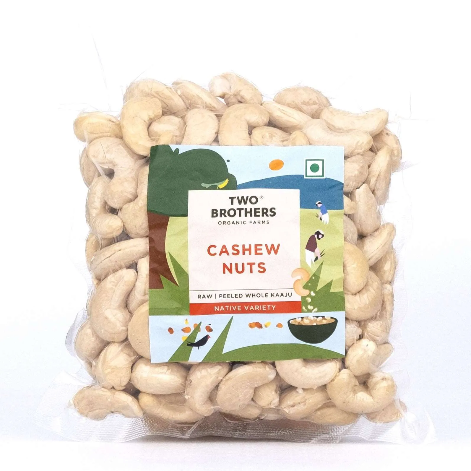 Two Brothers Raw Cashew Nuts Two Brothers Raw Cashew Nuts-Pack Size-Whole Cashew - 250 g