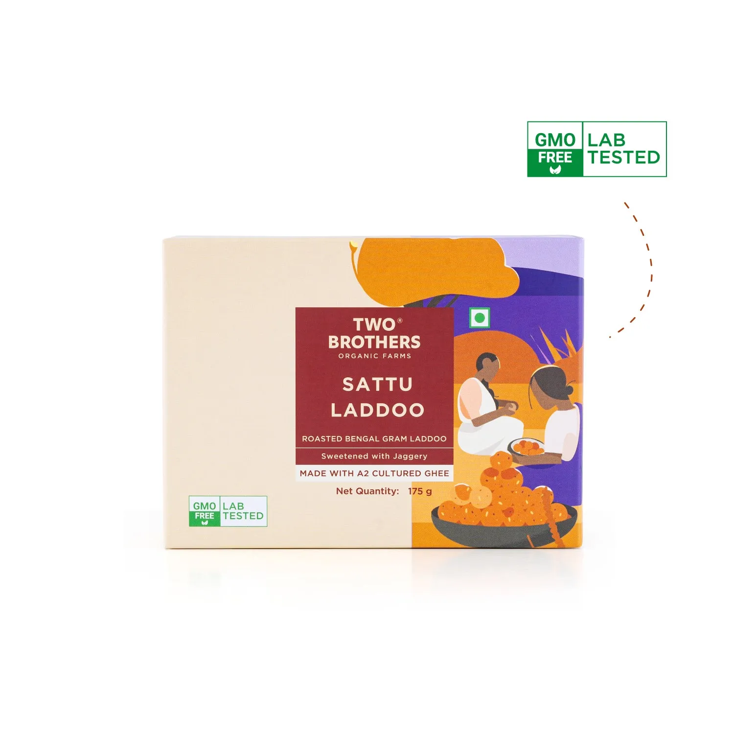 Two Brothers Sattu and Jaggery Laddoo, No Sugar - Image 2