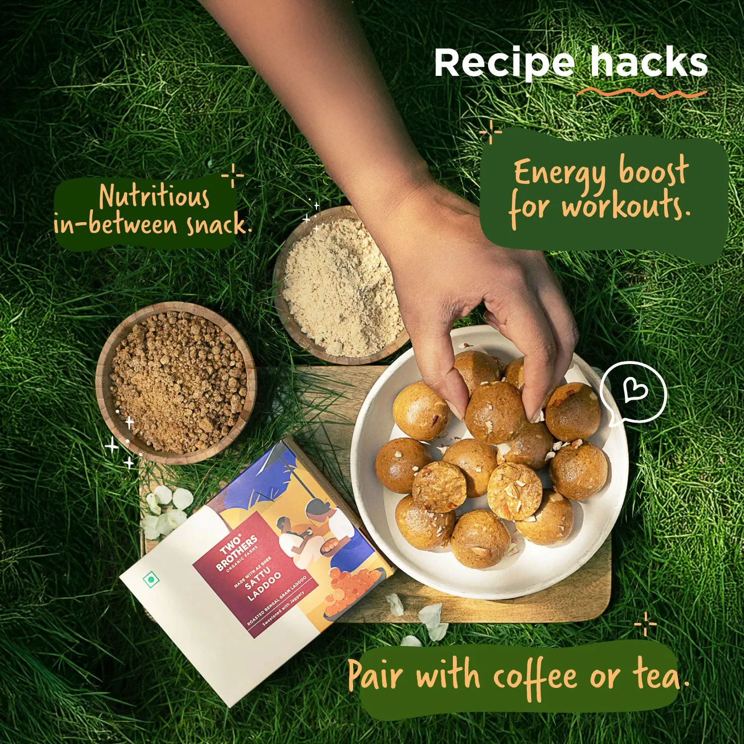 Two Brothers Sattu and Jaggery Laddoo, No Sugar - Image 6