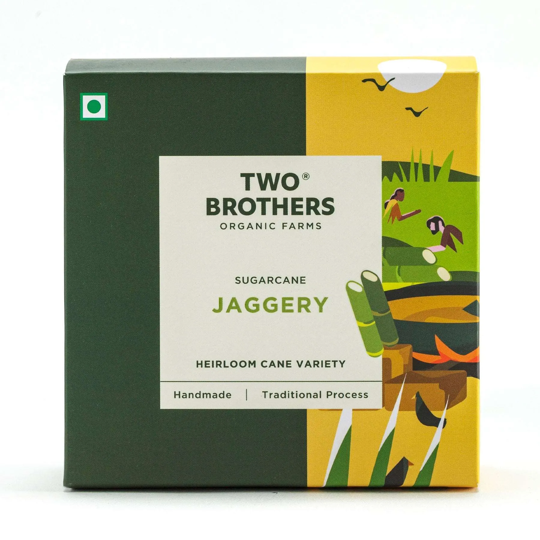 Two Brothers Sugarcane Jaggery Block Two Brothers Sugarcane Jaggery Block-Pack Size-900 g