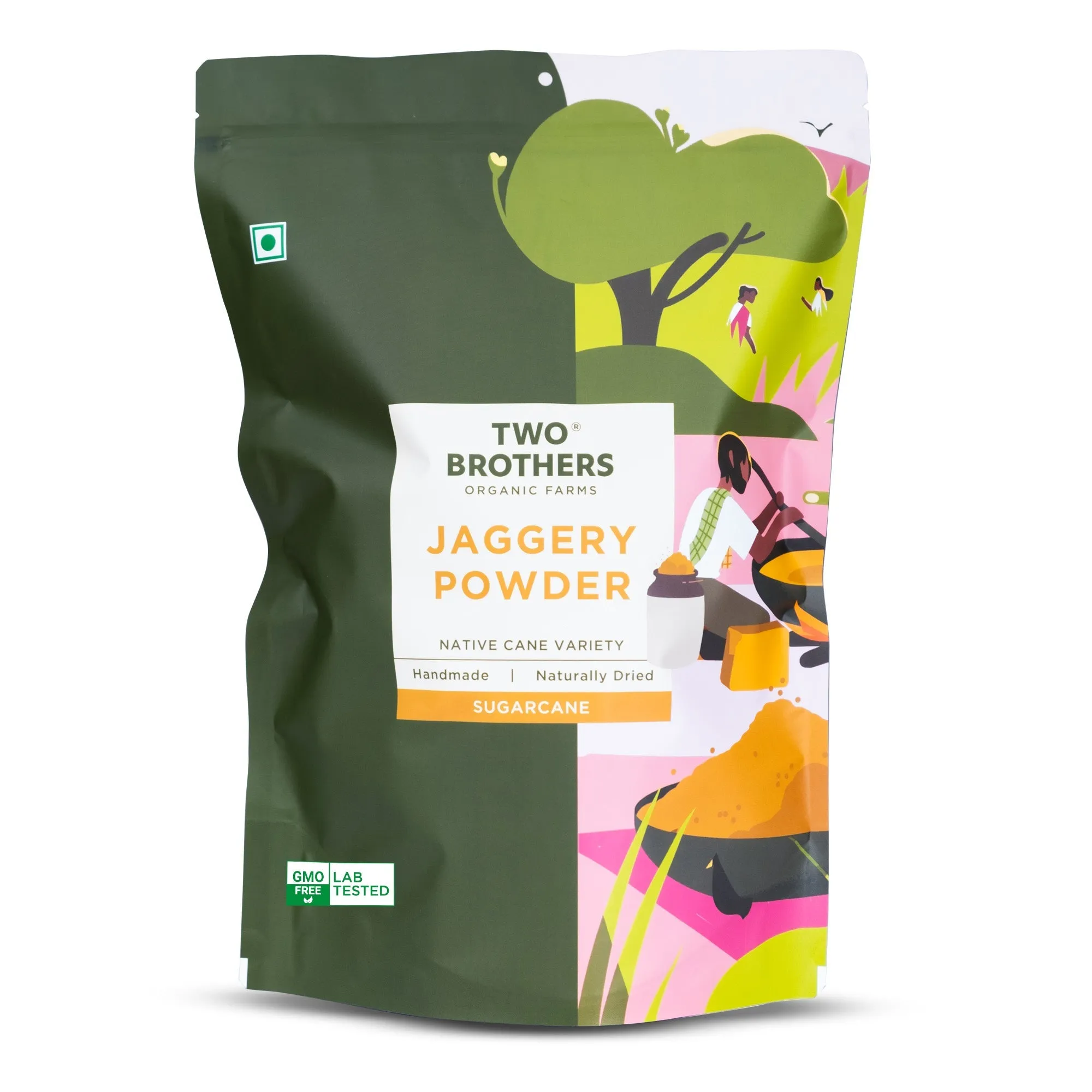 Two Brothers Sugarcane Jaggery, Crushed Granular