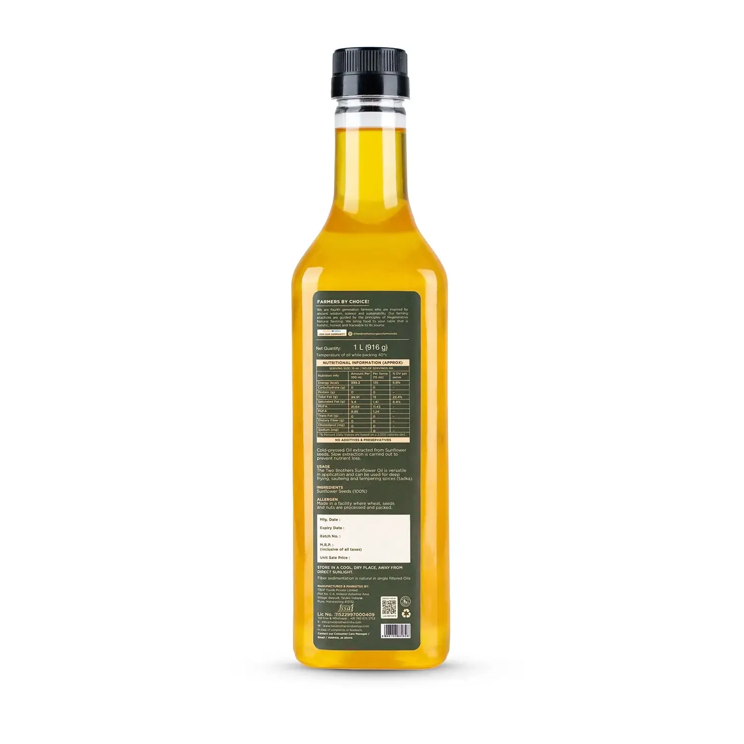 Two Brothers Sunflower Oil I Cold-Pressed - Image 10