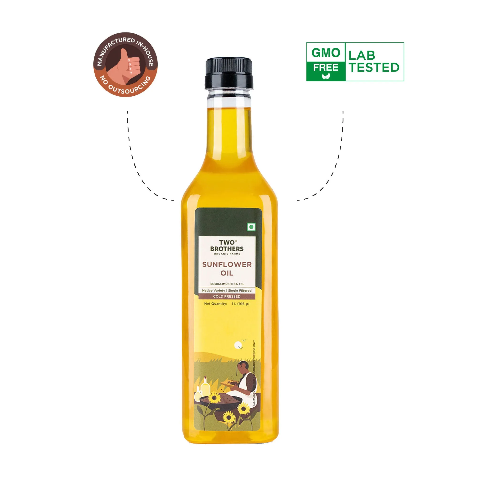Two Brothers Sunflower Oil I Cold-Pressed - Image 2