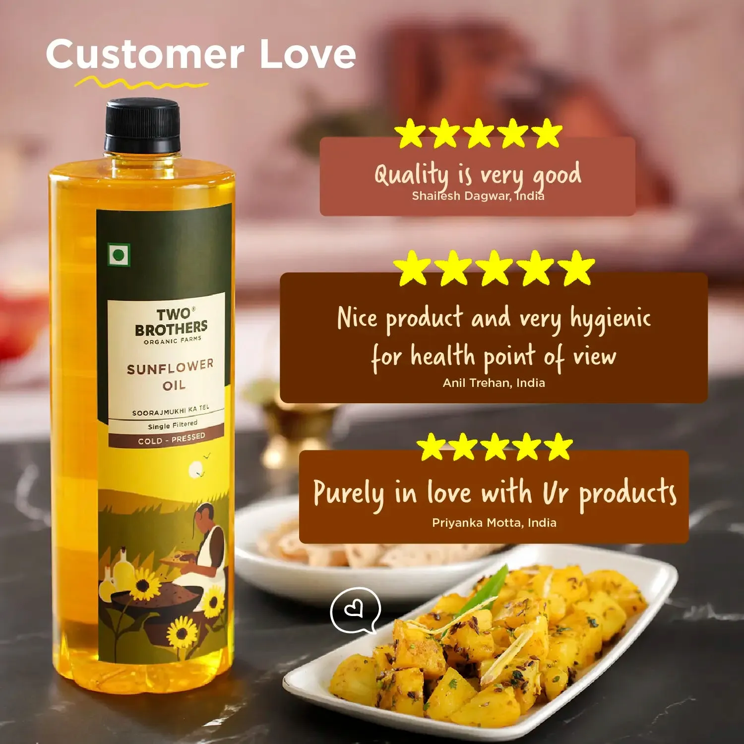 Two Brothers Sunflower Oil I Cold-Pressed - Image 8