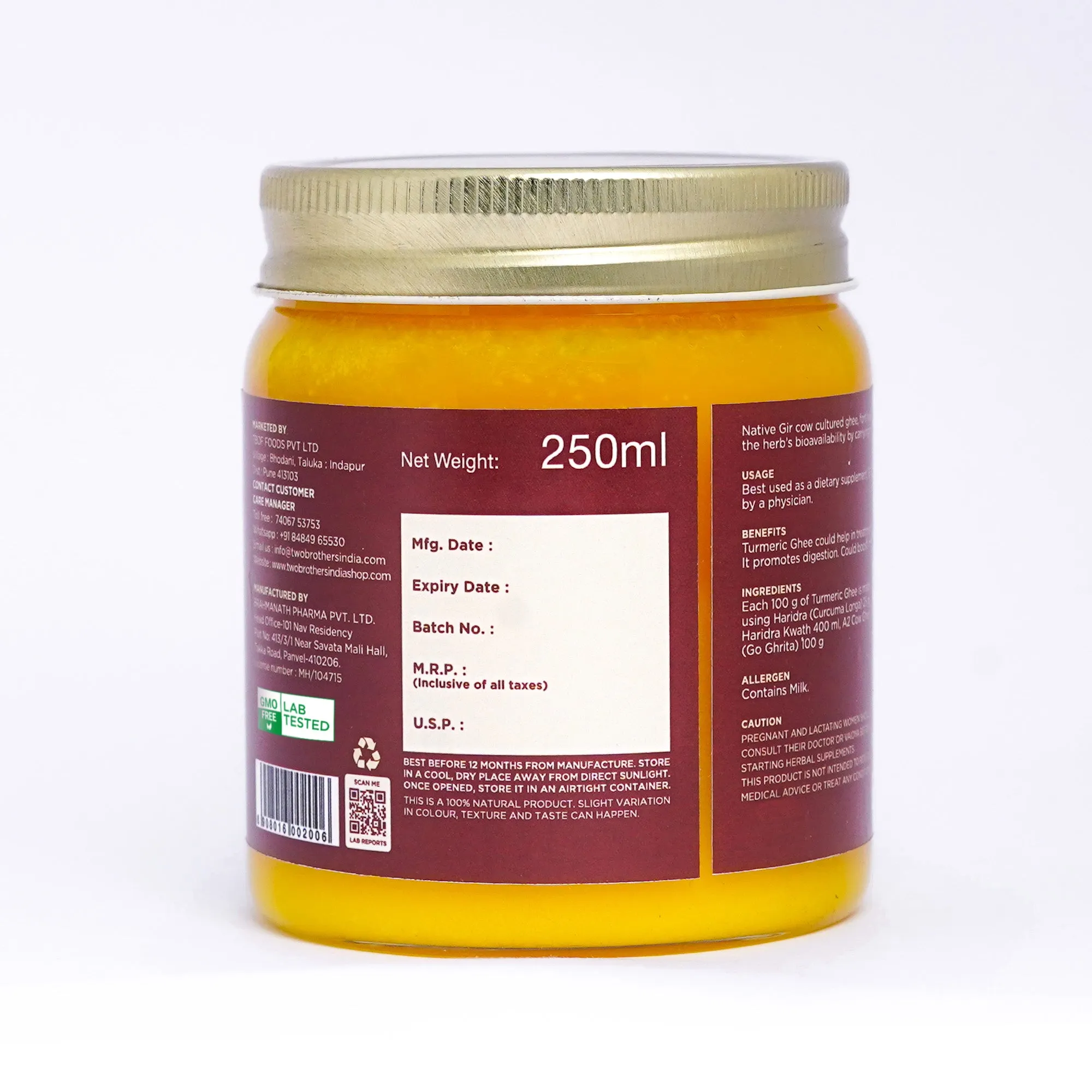 Two Brothers Turmeric Ghee - Image 4