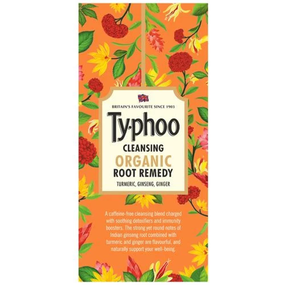 Typhoo Cleansing Organic Root Remedy Tea Typhoo Cleansing Organic Root Remedy Tea--36 g (20 Bags x 1.8 g each)