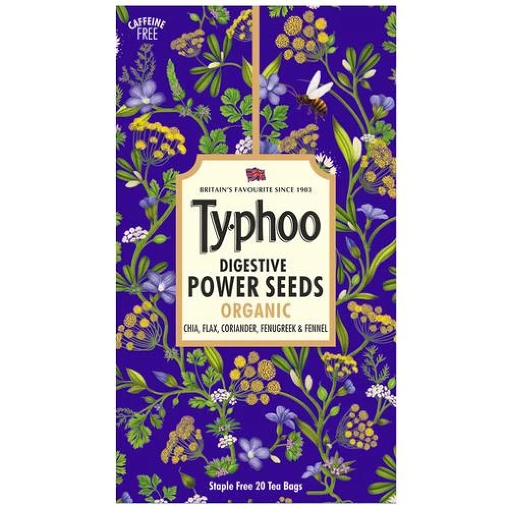 Typhoo Digestive Power Seeds Organic Tea Typhoo Digestive Power Seeds Organic Tea--30 g (20 bags x 1.5 g each)