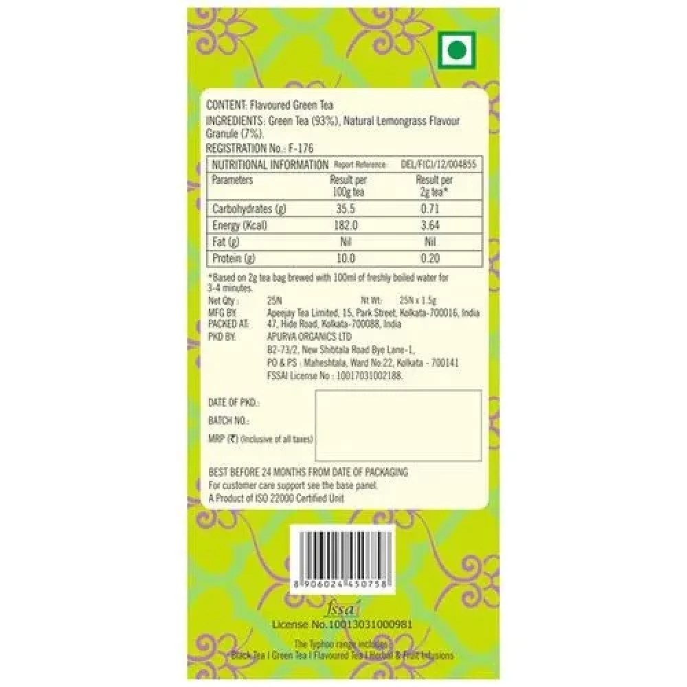Typhoo Green Tea - Lemon Grass - Image 3