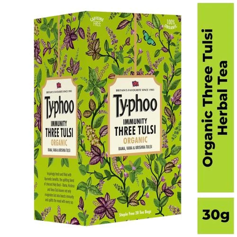 Typhoo Immunity Three Tulsi Organic Tea - Image 7