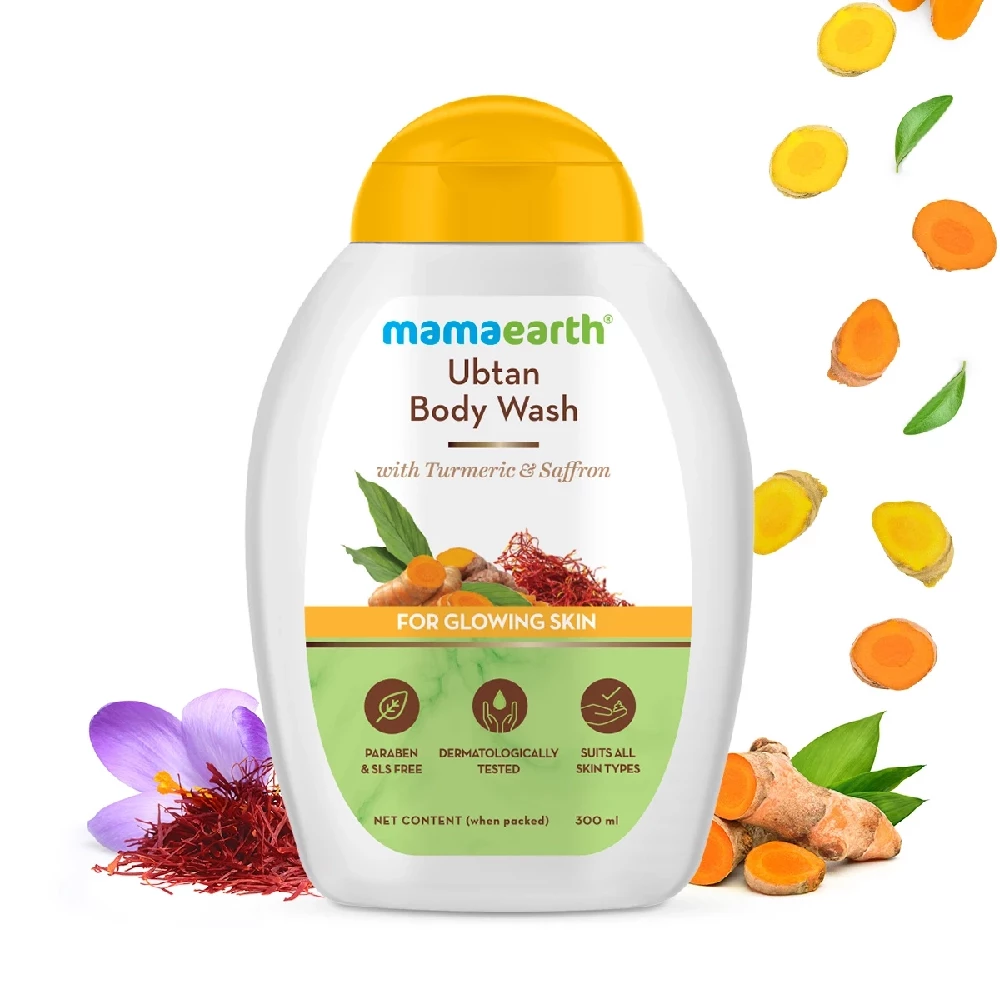 Ubtan Body Wash With Turmeric and Saffron for Glowing Skin