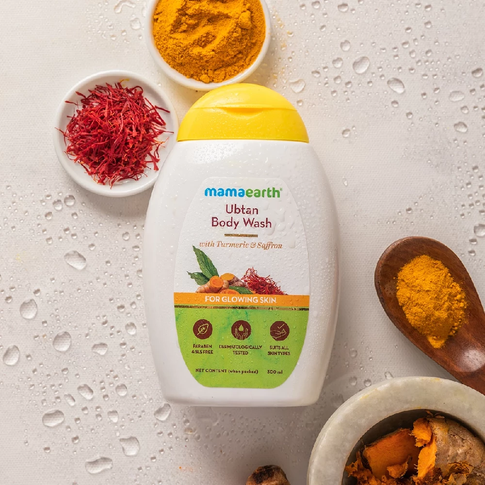 Ubtan Body Wash With Turmeric and Saffron for Glowing Skin - Image 2