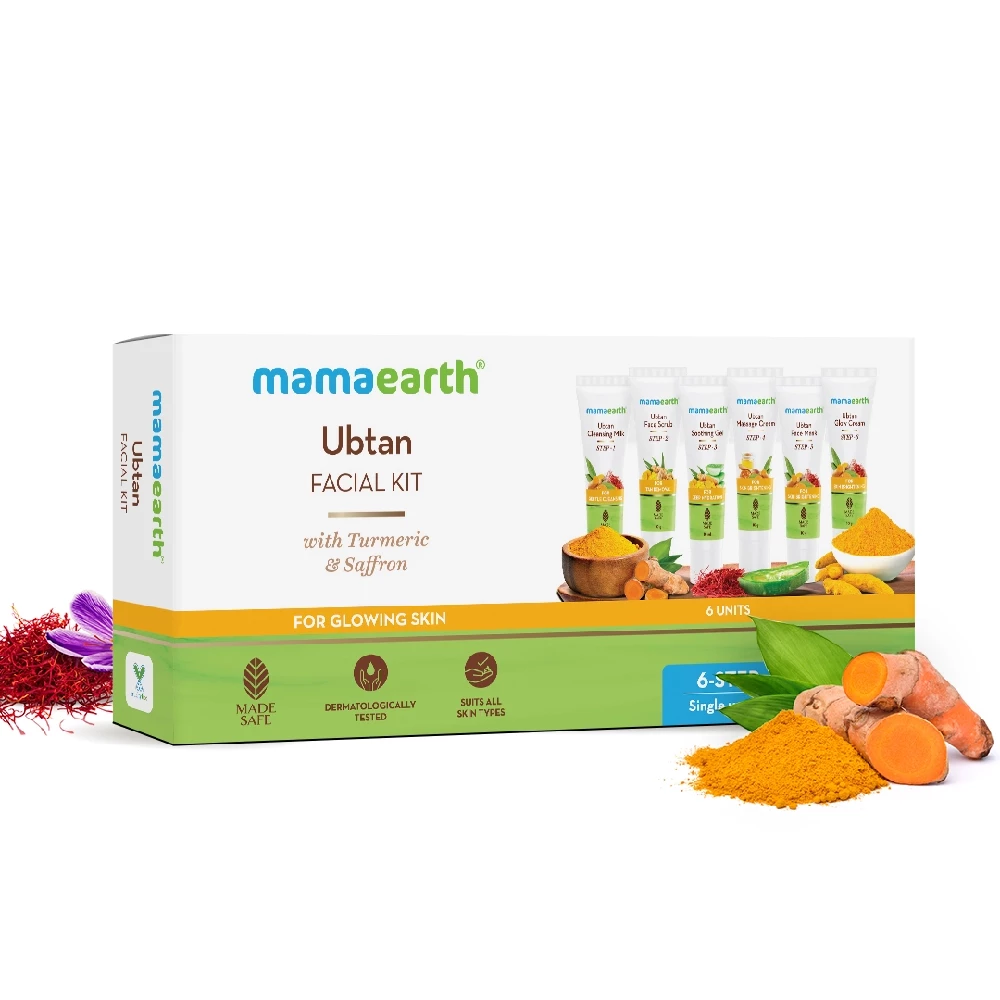 Ubtan Facial Kit with Turmeric & Saffron for Glowing Skin - Image 1