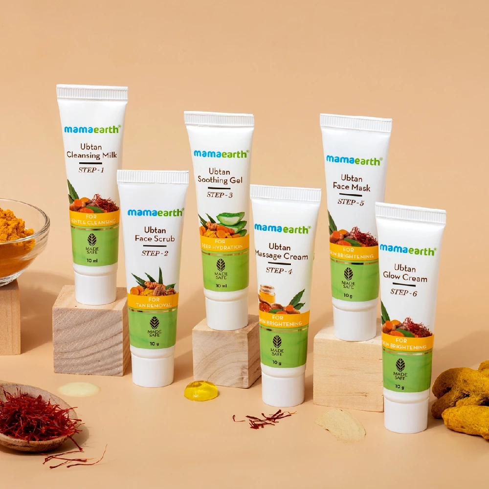 Ubtan Facial Kit with Turmeric & Saffron for Glowing Skin - Image 2