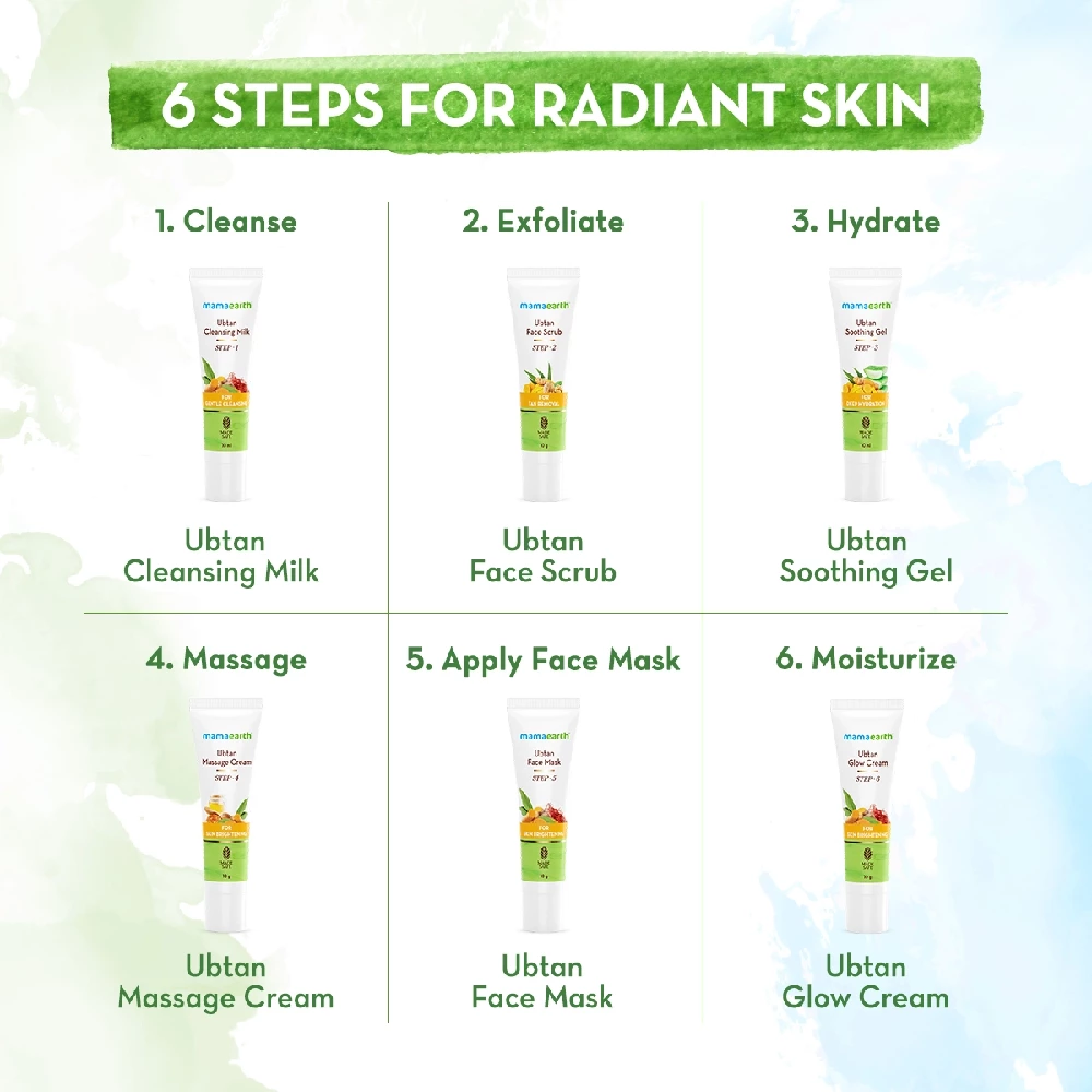 Ubtan Facial Kit with Turmeric & Saffron for Glowing Skin - Image 5